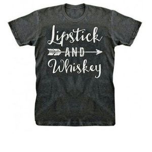 Lipstick and Whiskey tee